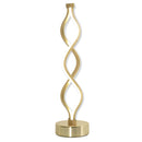 Lampada da Comodino Abat Jour a LED 12W Ø12,5x45 cm Oro