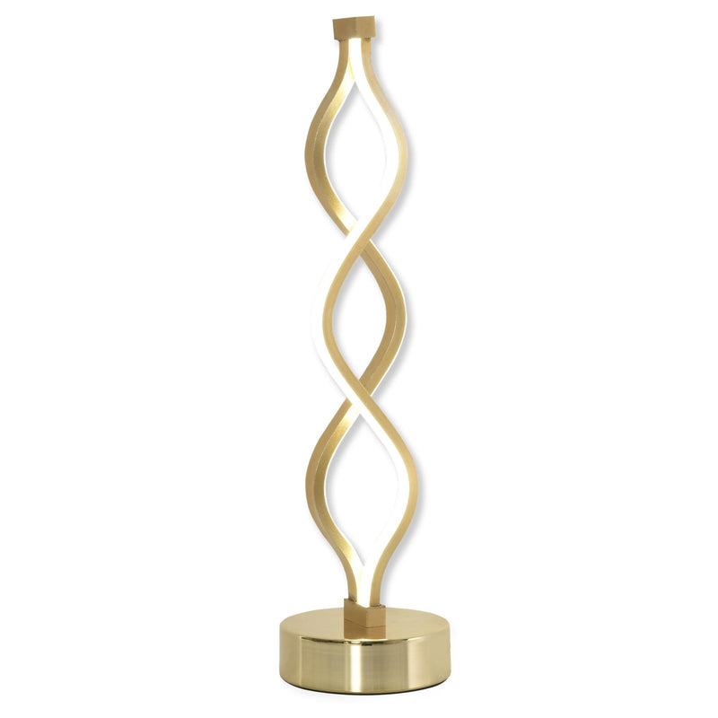 Lampada da Comodino Abat Jour a LED 12W Ø12,5x45 cm Oro