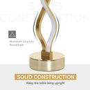 Lampada da Comodino Abat Jour a LED 12W Ø12,5x45 cm Oro