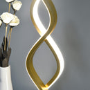 Lampada da Comodino Abat Jour a LED 12W Ø12,5x45 cm Oro