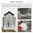 Gabbia per Uccelli 51x40x67 cm in Metallo Bianca