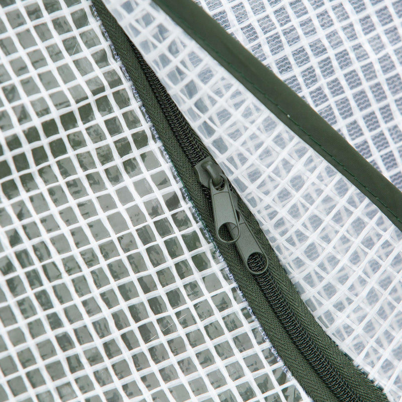 Serra da Giardino Pieghevole 240x120x75 cm in Polietilene Bianca