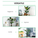 Pianta Artificiale Strelitzia Reginae H155 cm con Vaso Verde e Rosso