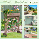 Fioriera da Giardino 68x30x85,5 cm in Legno 