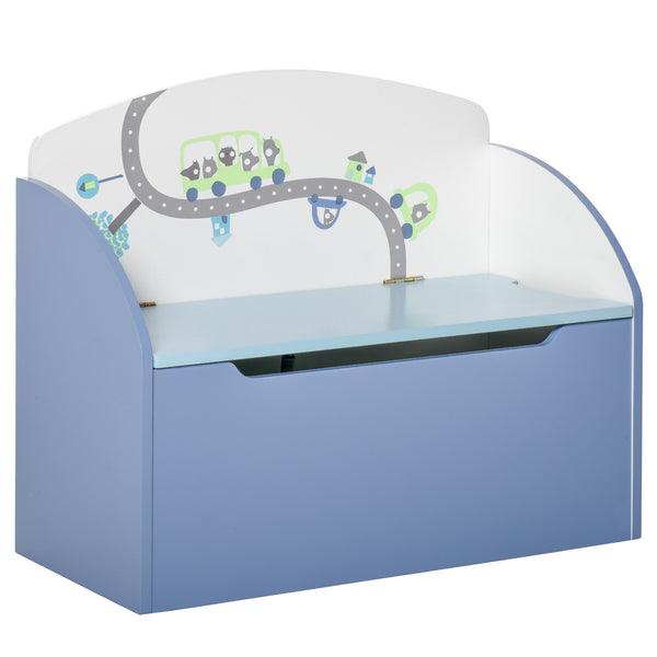 Aufbewahrungsbox für Spielzeug aus MDF, blau, 60 x 30 x 50 cm acquista