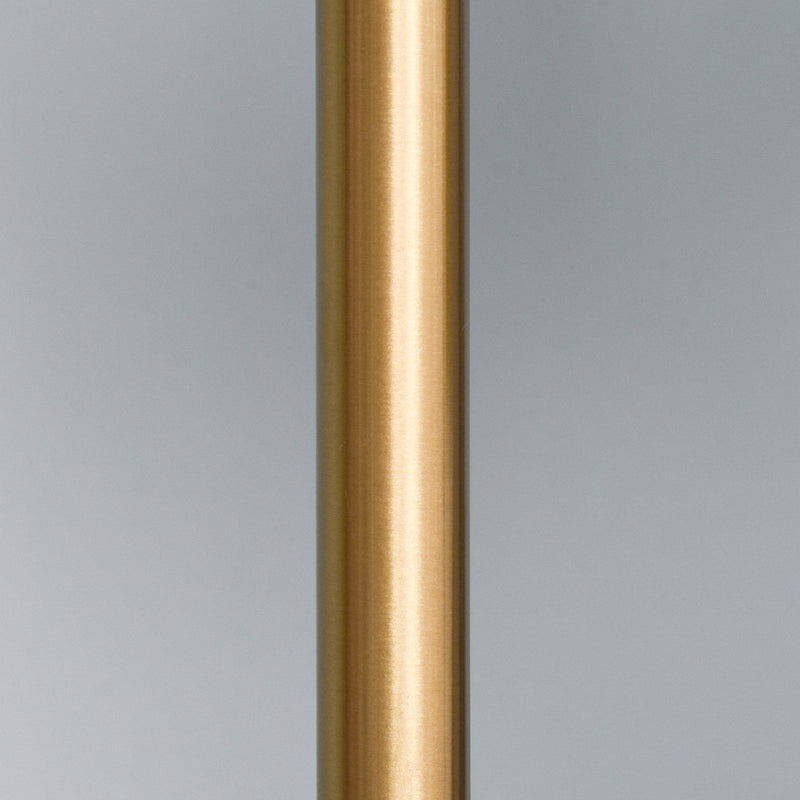 Lampada da Terra con Paralume E27 in Metallo Oro e Bianco