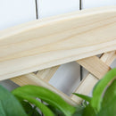 Portapiante Fioriera da Giardino 4 Ripiani 67x33x123 cm in Legno Naturale