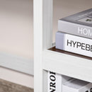 Scrivania da Ufficio Porta PC 110x48x76,2 cm in MDF Noce Scuro e Bianco