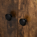 Libreria Moderna 3 Ripiani e Armadietto 70x30x120 cm in Metallo e Legno Truciolare Marrone