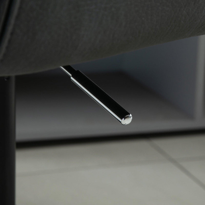 Sedia Poltrona Operativa da Ufficio in Similpelle Grigia