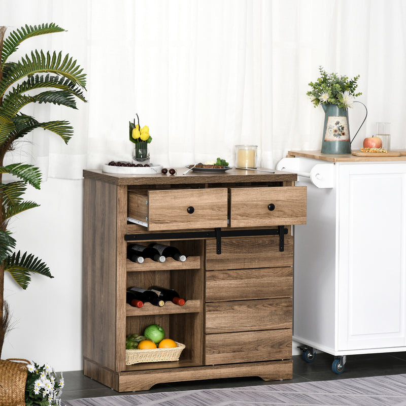Credenza da Cucina 80x39x86 cm in Legno Naturale