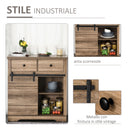 Credenza da Cucina 80x39x86 cm in Legno Naturale