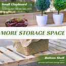 Banco da Lavoro per Giardinaggio 100x45x140 cm in Legno Naturale