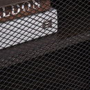 Tavolino Basso con Anta Scorrevole 100x45x45 cm in Legno Marrone Scuro