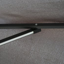 Ombrellone da Giardino Decentrato Ø2,95m in Acciaio Grigio e Nero