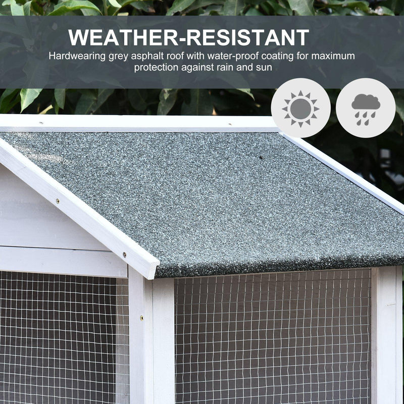 Voliera Gabbia per Uccelli 80,5x57x158,5 cm in Legno Grigio