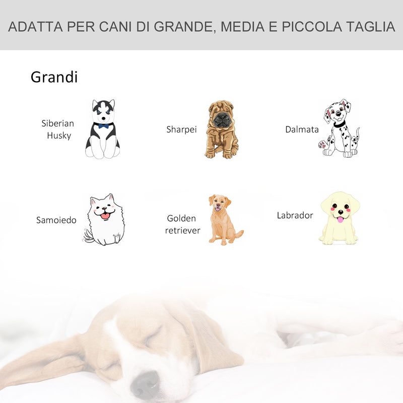 Gabbia per Cani Pieghevole 109,5x71x78 cm con Ruote in Metallo Grigio Scuro