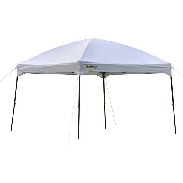 Faltbarer Gartenpavillon 3 x 3 m aus weißem Oxford-Stoff online