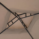 Gazebo da Giardino Pieghevole con Zanzariera 2,94x2,94m in Metallo e Tessuto Talpa