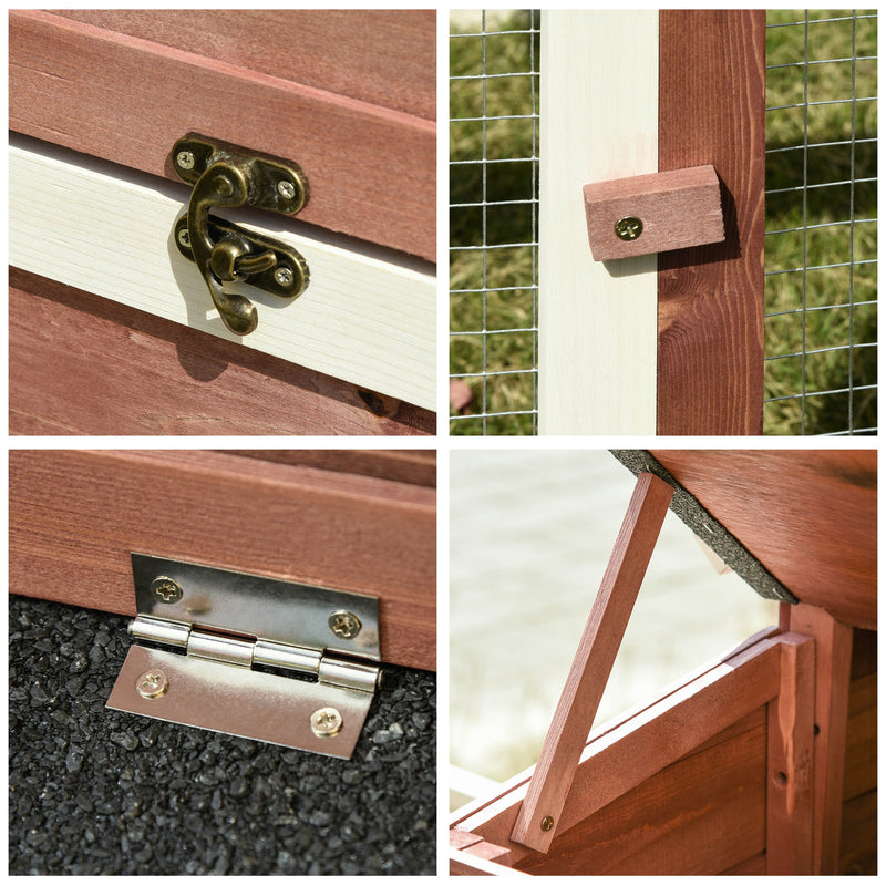 Pollaio Gabbia per Galline da Esterno 290x71x119 cm in Legno 