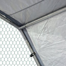 Pollaio Gabbia per Galline da Esterno 280x570x195 cm in Metallo 