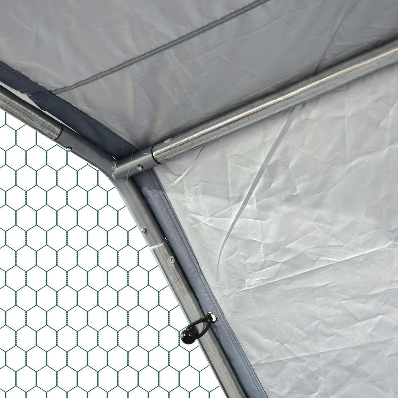 Pollaio Gabbia per Galline da Esterno 280x570x195 cm in Metallo 