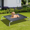 Brandina Portatile per Cani 89x58x20 cm Fino a 18Kg in Metallo e Tessuto a Rete Nero