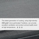 Brandina Portatile per Cani 89x58x20 cm Fino a 18Kg in Metallo e Tessuto a Rete Nero