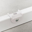 Cancelletto Bambini Barriera di Protezione 71x72,5 cm in Metallo Bianco