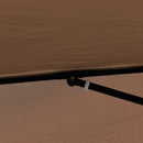 Ombrellone da Giardino 2x2 m Palo Ø28 mm in Matallo e Poliestere Marrone