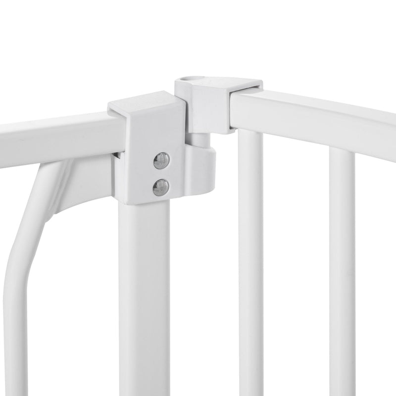 Cancelletto Bambini Barriera di Protezione 96x72,5 cm in Metallo Bianco