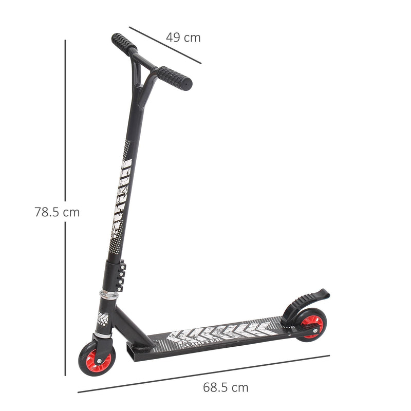 Monopattino 2 Ruote Pieghevole in Alluminio Nero