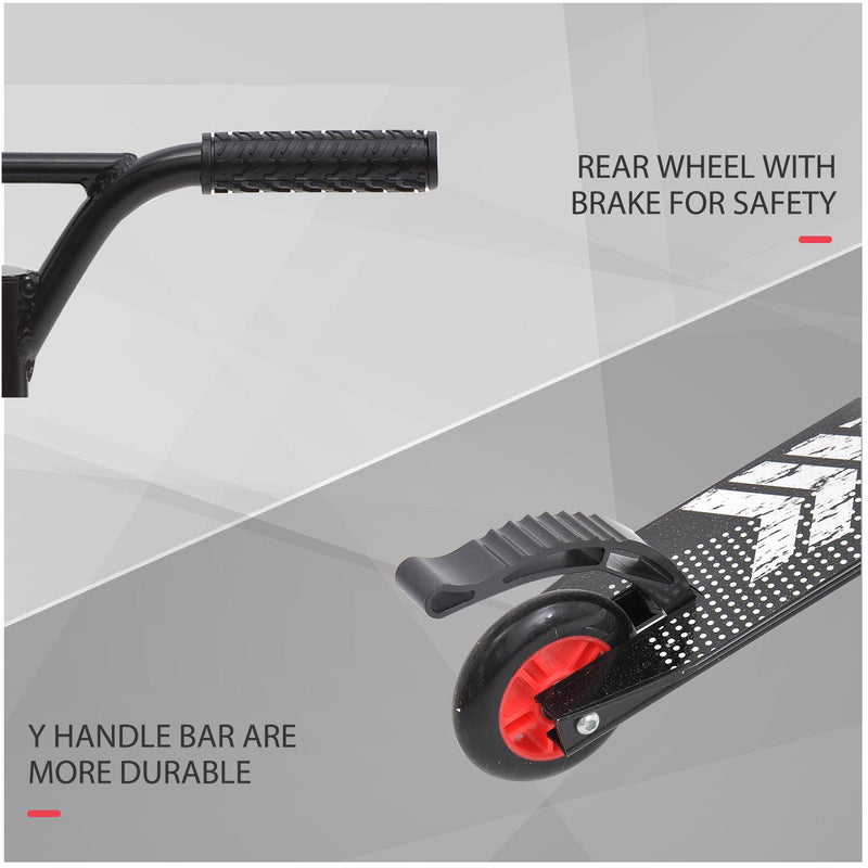 Monopattino 2 Ruote Pieghevole in Alluminio Nero