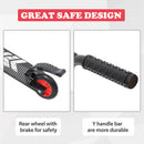 Monopattino 2 Ruote Pieghevole in Alluminio Nero