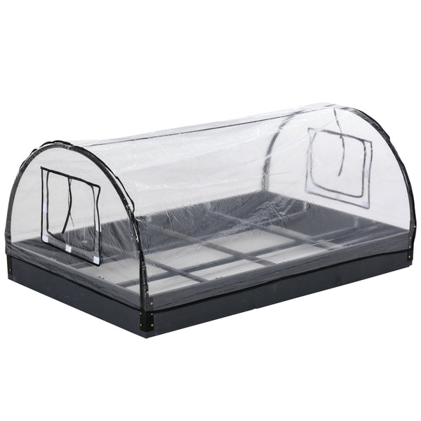 acquista Mini-Gewächshaus für Gartenbalkon 120 x 79 x 53 cm aus transparentem PVC
