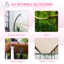 Sedia Sospesa Unicorno per Bambini 70x150 cm in Cotone con Cuscino Bianca