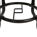 Tavolo da Giardino Ø80x71 cm in Rattan e Vetro Temperato Marrone