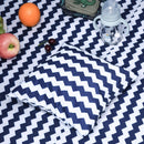 Casetta Tenda Indiana per Bambini 2x2x1,7m in Poliestere e Legno Blu