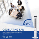 Ventilatore a Colonna Ø30x110 cm 3 Velocità Bianco