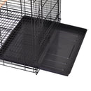 Voliera Gabbia per Uccelli 51x51x137 cm in Acciaio e Legno Nera