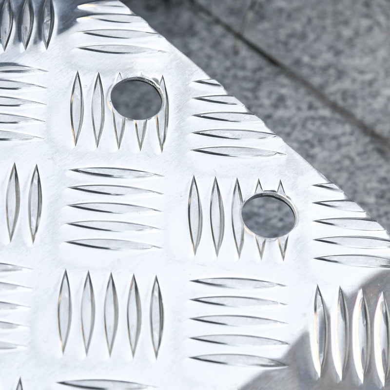 Rampa per Sedia a Rotelle 55x70x5 cm in Lega di Alluminio Antiscivolo in Lega di Alluminio Antiscivolo