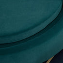 Divano per Cani Imbottito 65x64x37 cm in Tessuto Vellutato Verde