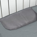 Letto Matrimoniale da Campeggio Pieghevole 194x127x46 cm in Metallo e Tessuto Oxford Grigio