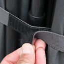 Letto Matrimoniale da Campeggio Pieghevole 194x127x46 cm in Metallo e Tessuto Oxford Grigio