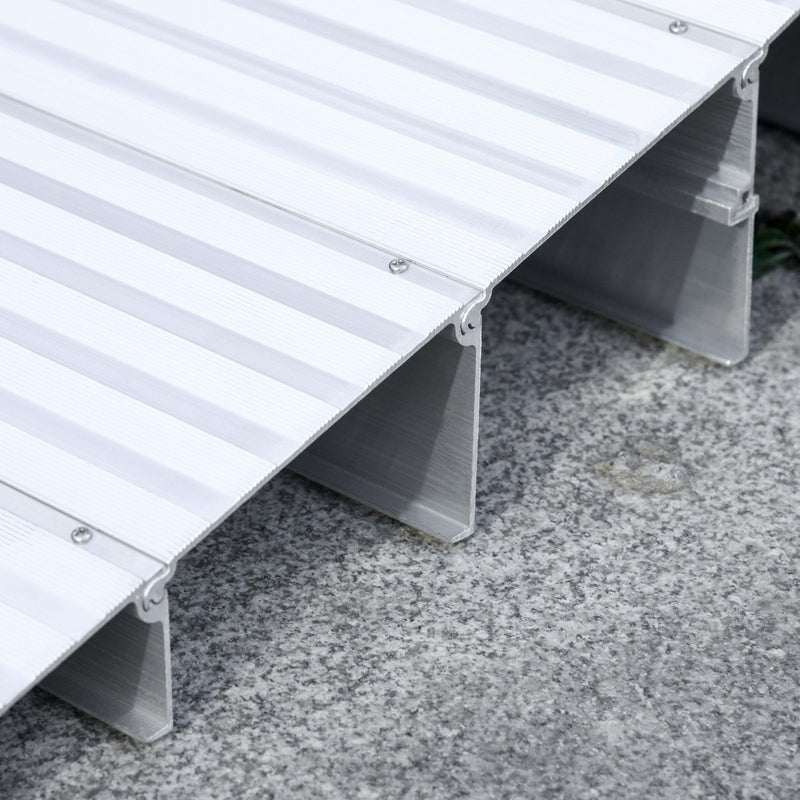 Rampa per Sedia a Rotelle H12,5 cm Max 318 Kg in Alluminio Antiscivolo