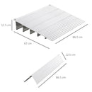 Rampa per Sedia a Rotelle H12,5 cm Max 318 Kg in Alluminio Antiscivolo