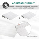 Rampa per Sedia a Rotelle H12,5 cm Max 318 Kg in Alluminio Antiscivolo