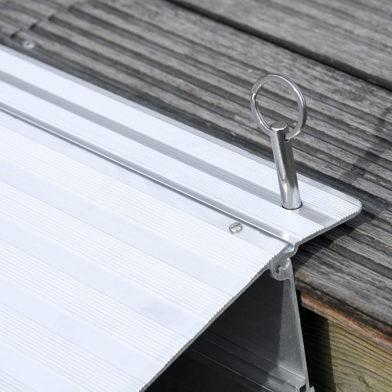 Rampa per Sedia a Rotelle H12,5 cm Max 318 Kg in Alluminio Antiscivolo