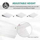 Rampa per Sedia a Rotelle H15 cm Max 318 Kg in Alluminio Antiscivolo