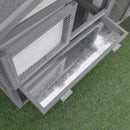 Conigliera da Esterno 147x54x84 cm in Legno Grigio